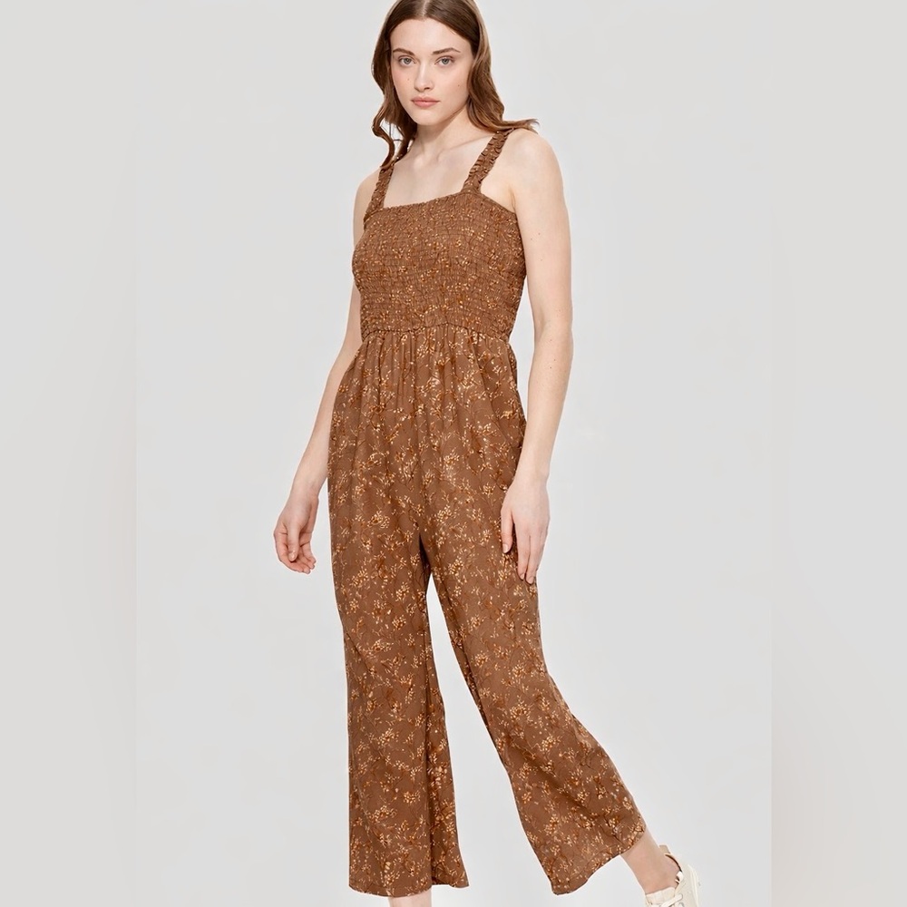 Dex Wide Leg Floral Jumpsuit